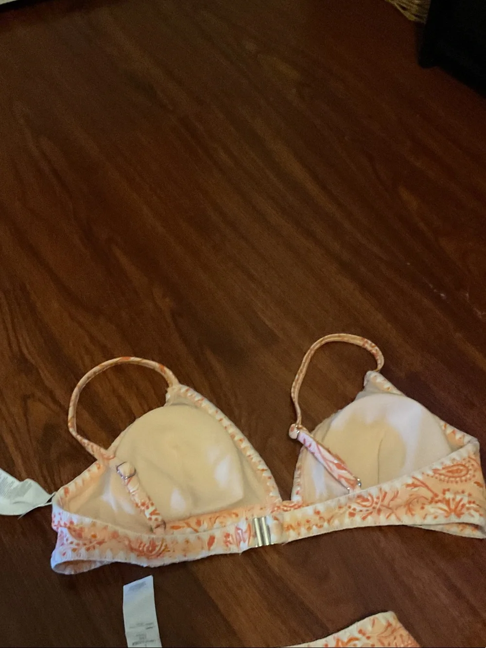 Cupshe Coral Paisley Two-Piece Bikini BNWT size large